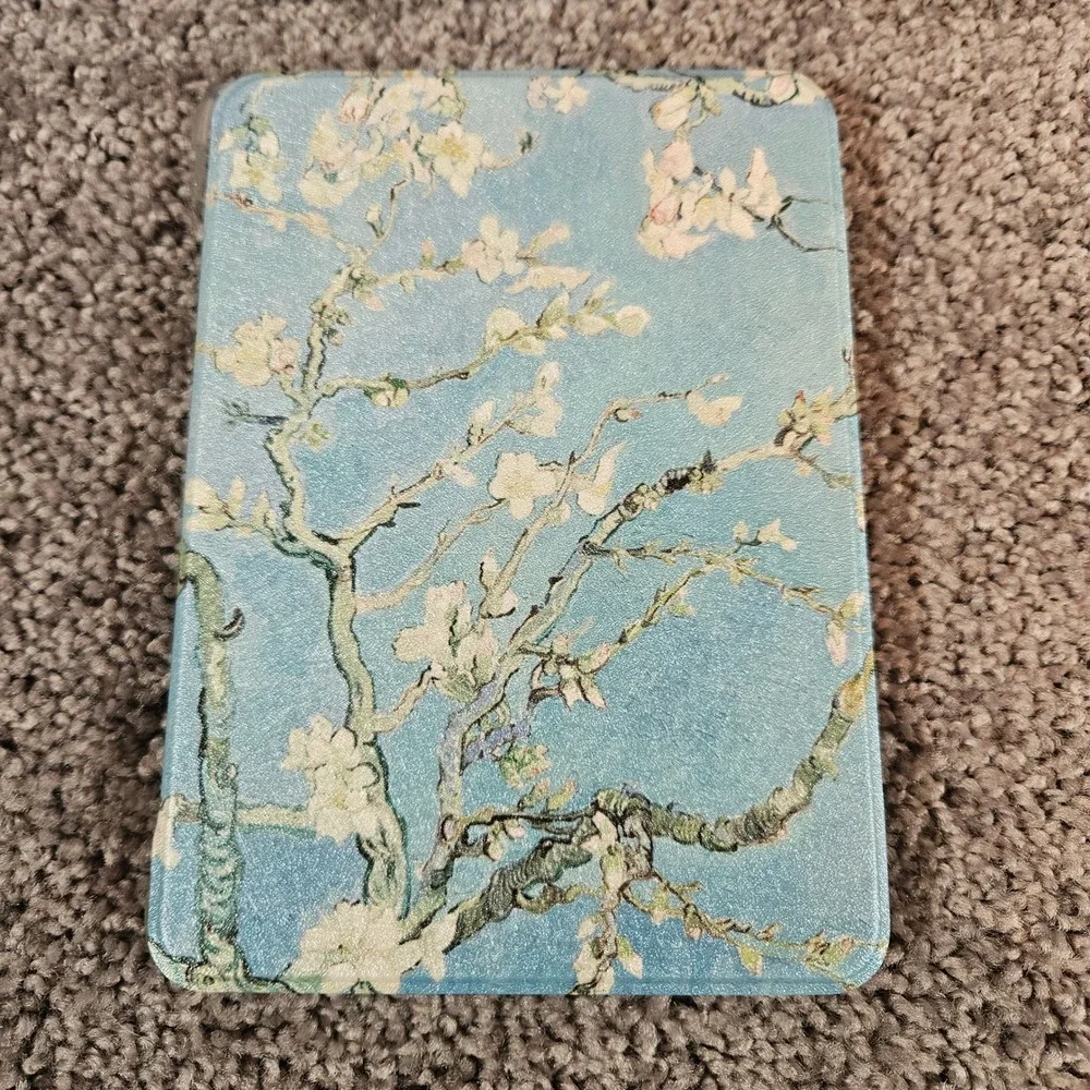 Walnew Kindle Paperwhite Case Almond Blossom Floral Clear Back Cover New